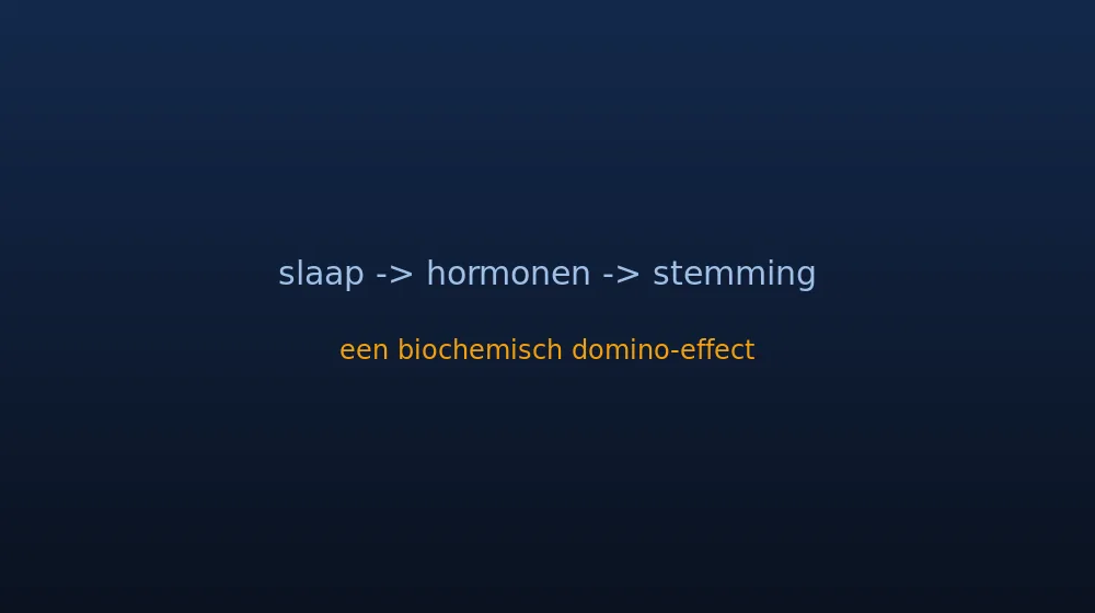 Het biochemische domino-effect van slaap naar hormonen naar stemming bij slaapapneu