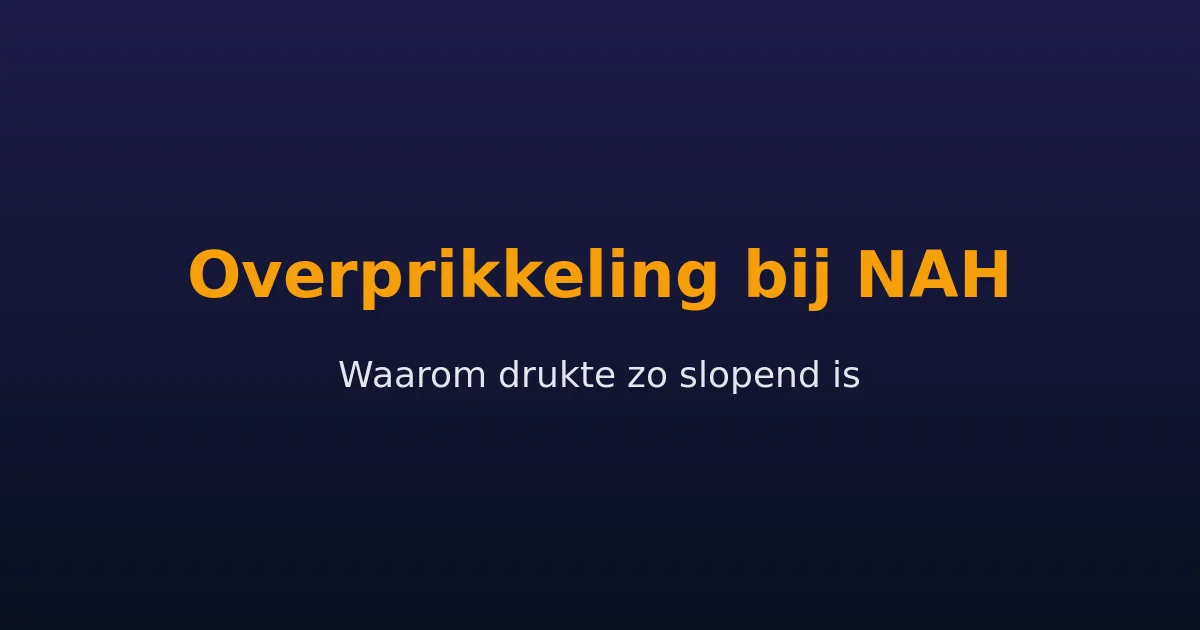 Overprikkeling bij niet-aangeboren hersenletsel